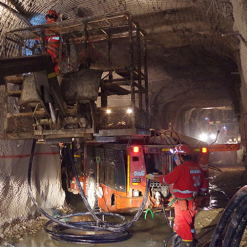 Image de project - mine Gualcamayo - 450 mètres par mois
